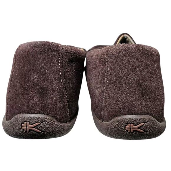 Kuru Loft Suede Shoes Brown Comfort Slip-On Moccasin House Slippers Mens 10 Med - Picture 2 of 14